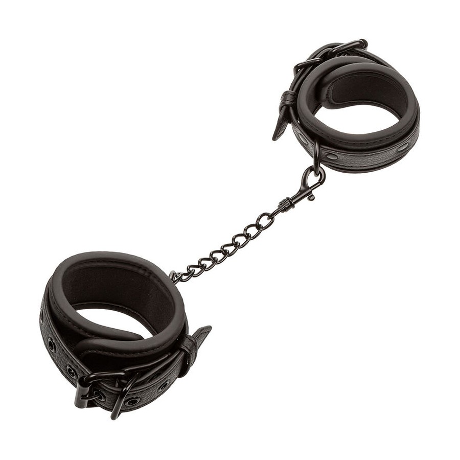 CALEXOTICS - NOCTURNAL POIGNETS EN CUIR RÉGLABLES NOIRS